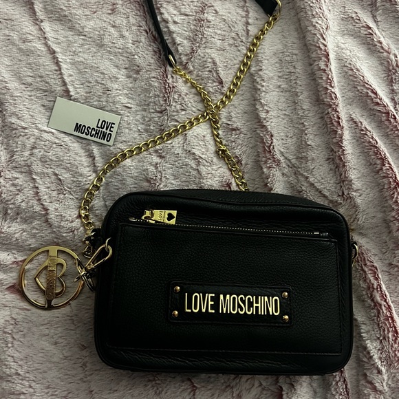 Love Moschino black leather  bag in mint condition - Picture 3 of 6